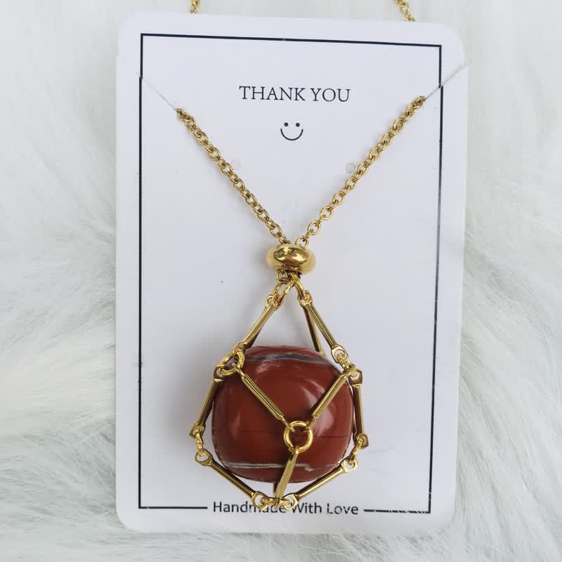 Elegant natural crystal necklace - Iris edition