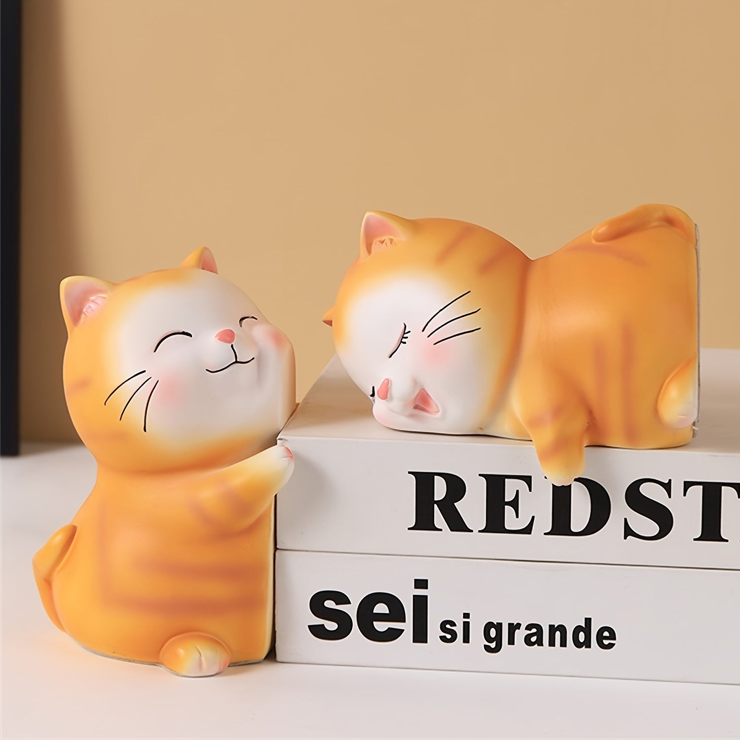 LoveCats - Romantic Resin Bookends