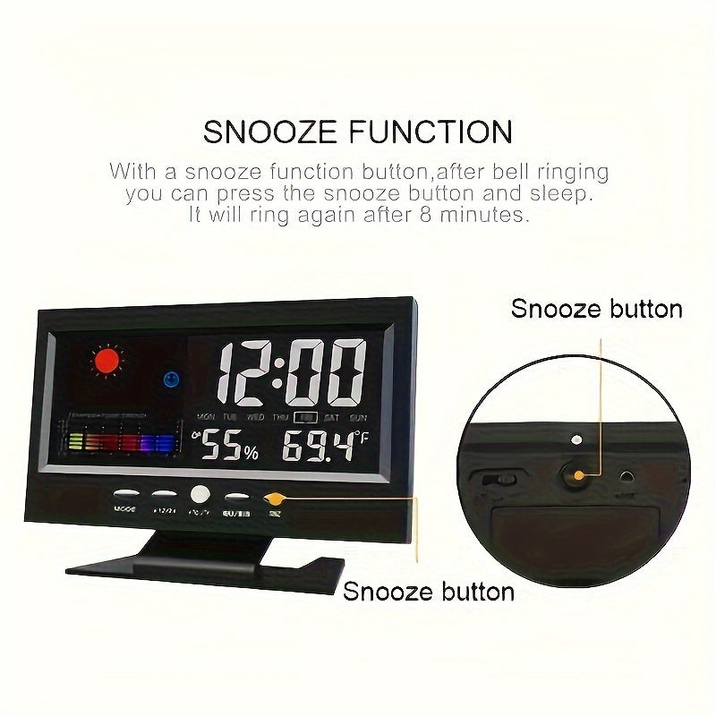 SilentTime Clock – Stylish Digital Resistance and Climate Monitor
