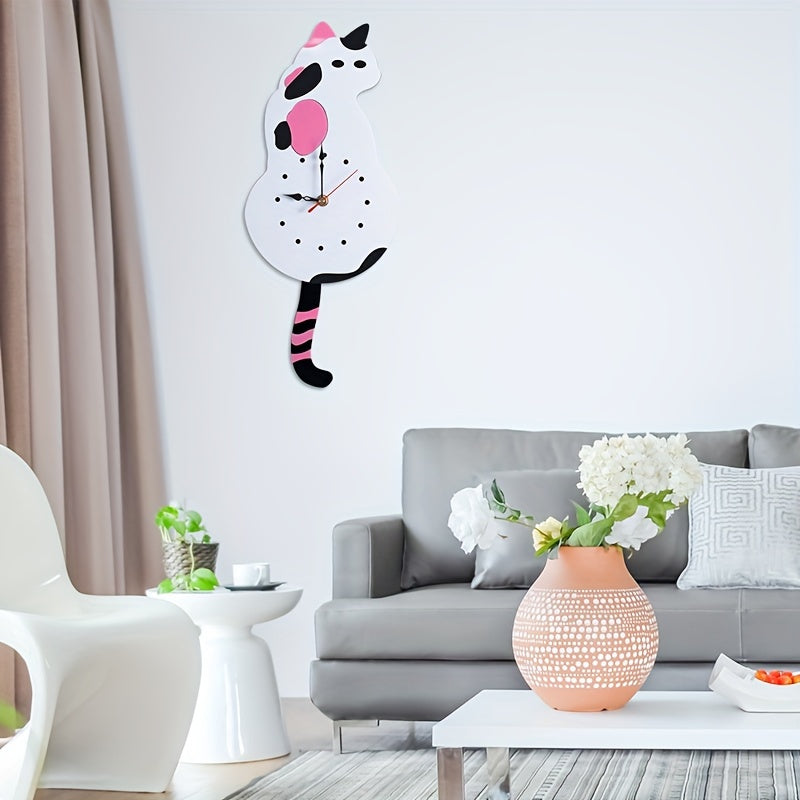 SwingTail Clock - Style Schommelstaart Cat Wall Decoration