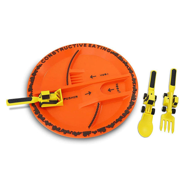 ConstructoFork - Large Children's Cutlery Set for Construction