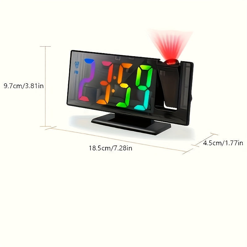 TimeView Clock – Modern Mirror LED Projector