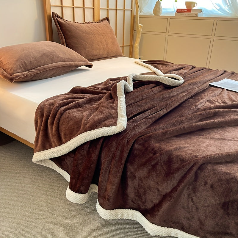 Luxurious Fleece – Reversible Throw for Ultimate Comfort