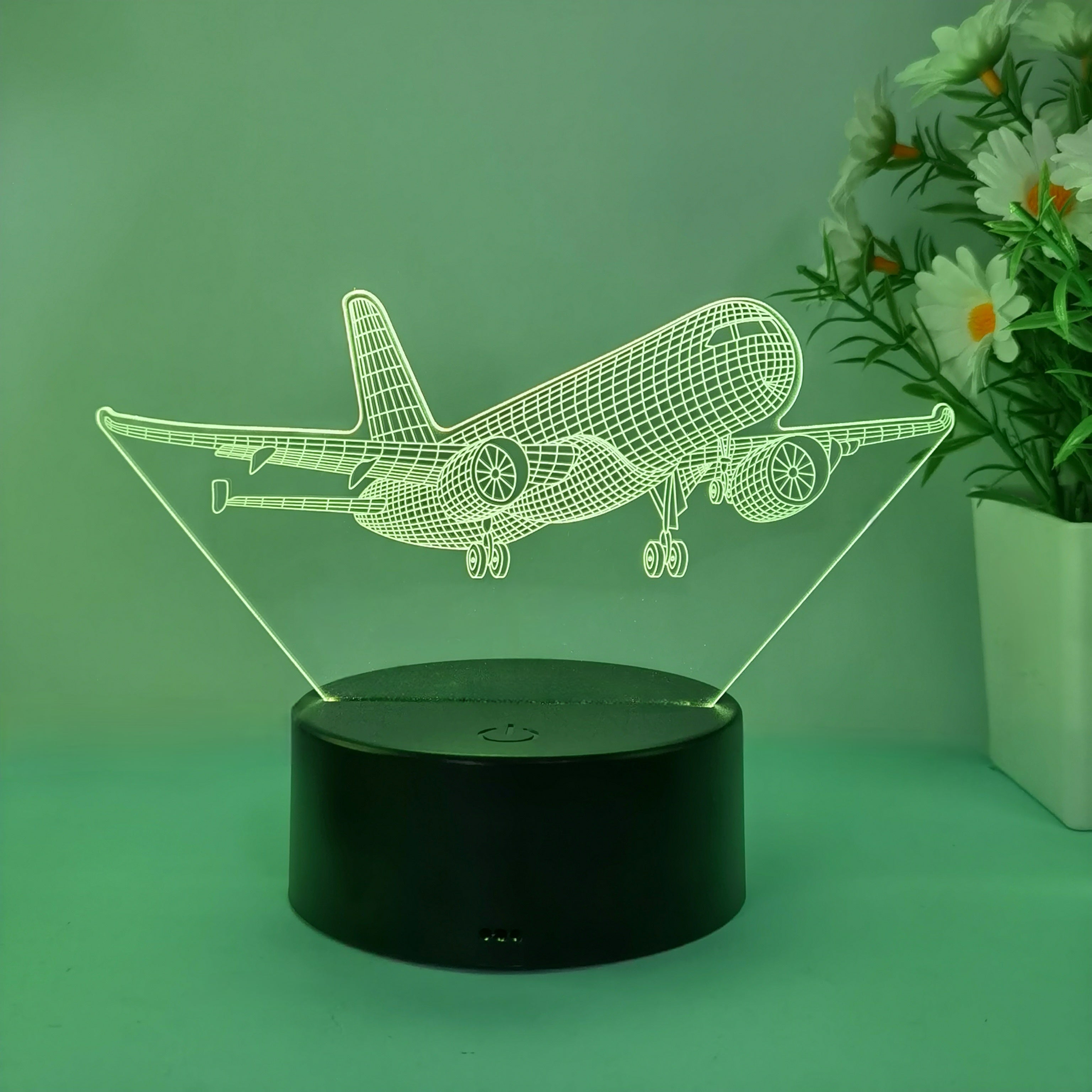 SkyGlow – 3D Flygplan LED Nattlampa med USB