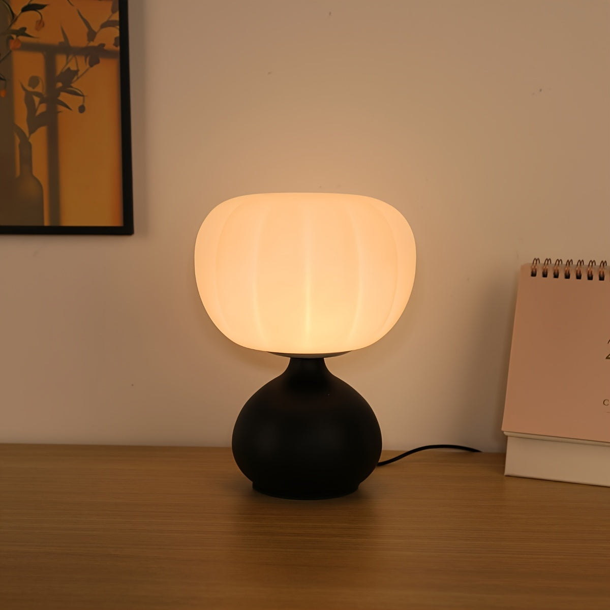 PumpkinGlow Lampa – 3-Färgs LED Bordslampa