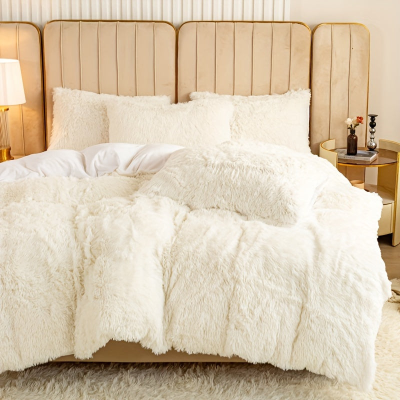 Ultra Plush Plush Bedding Set with Zipper - Luxury &amp; Comfort