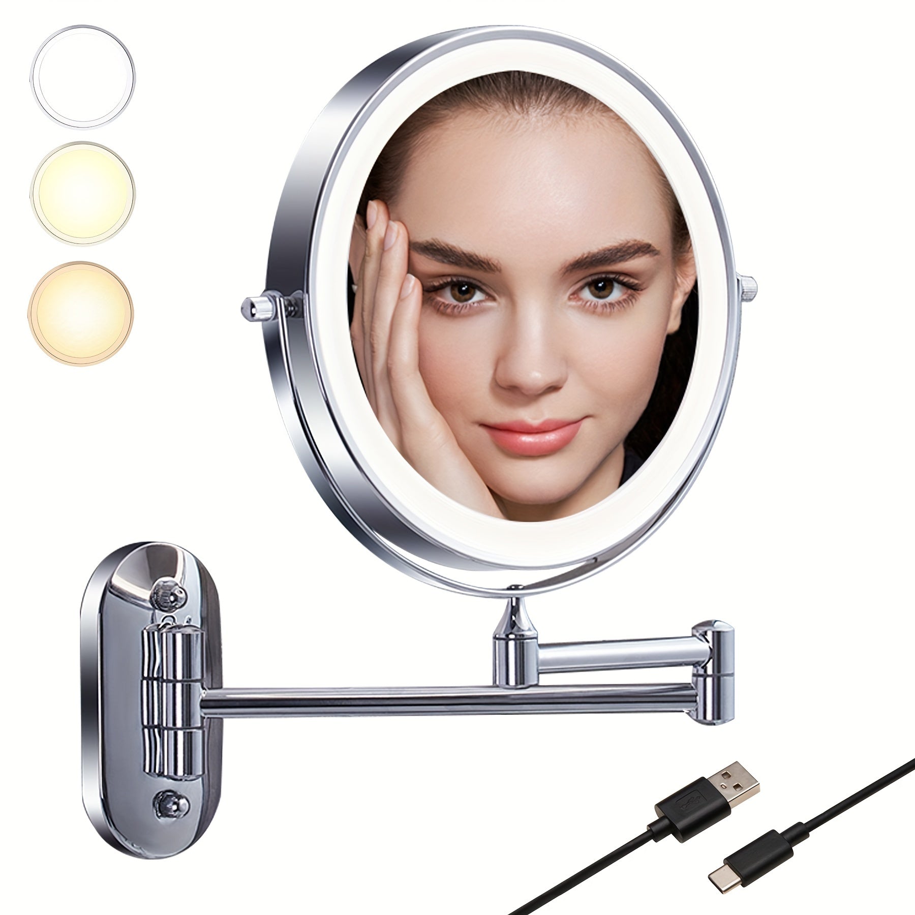 GlowMirror – LED Makeup Mirror USB