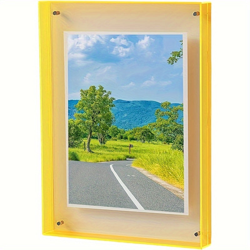 Acrylic Frame – Modern Vertical Photo Frame for Table and Wall