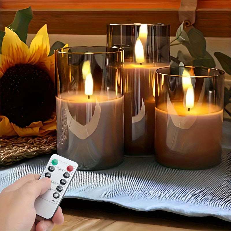 GlowLights – Set of 3 LED lights with remote control