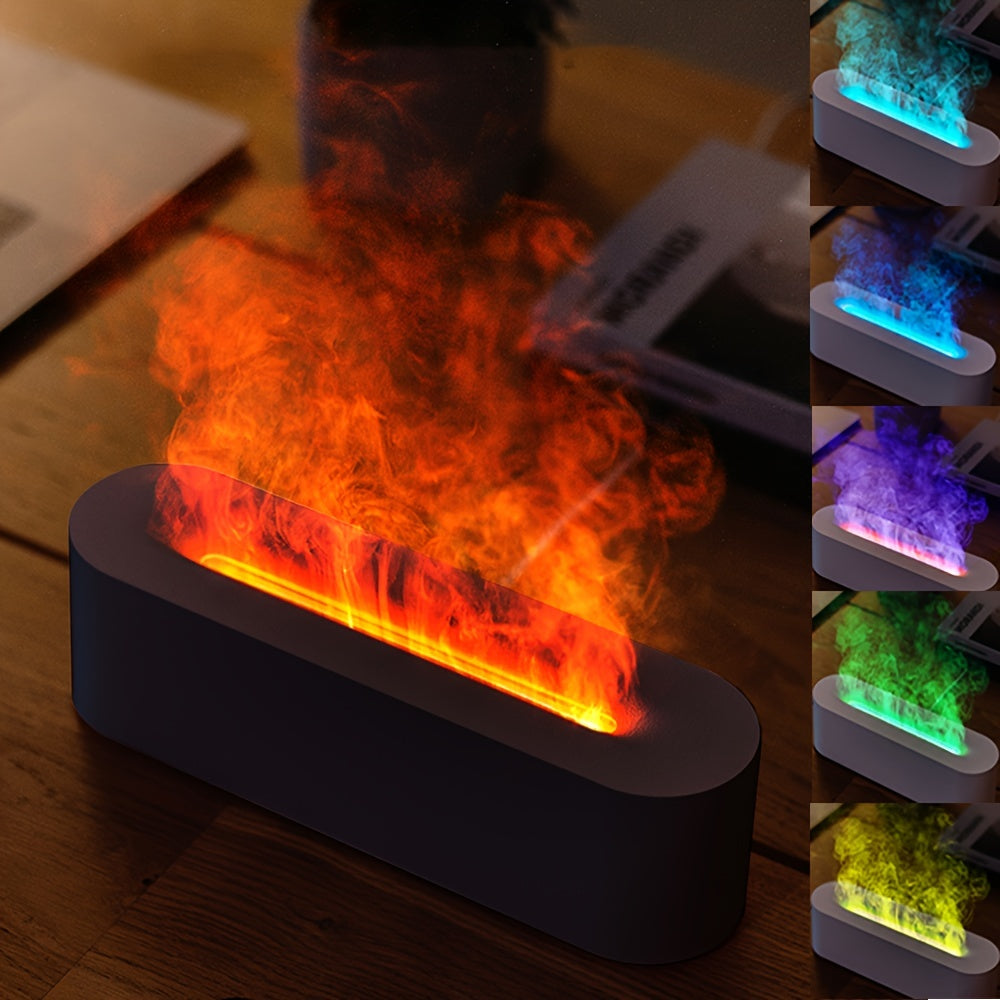 FlameGlow – USB Aroma Lamp with Colorful Flame