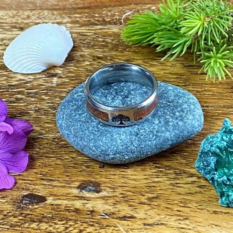 Elegant RVS Tree of Life Ring for Women - Elina