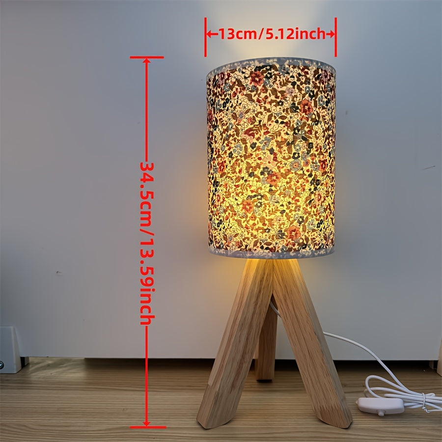 HoutLicht Table Lamp - Minimalist Wooden Lamp with USB