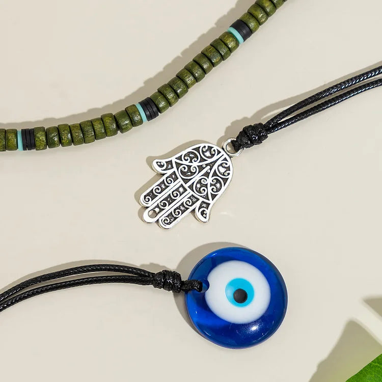 Stylish Unisex 3-Layer Necklace Set - Ravi