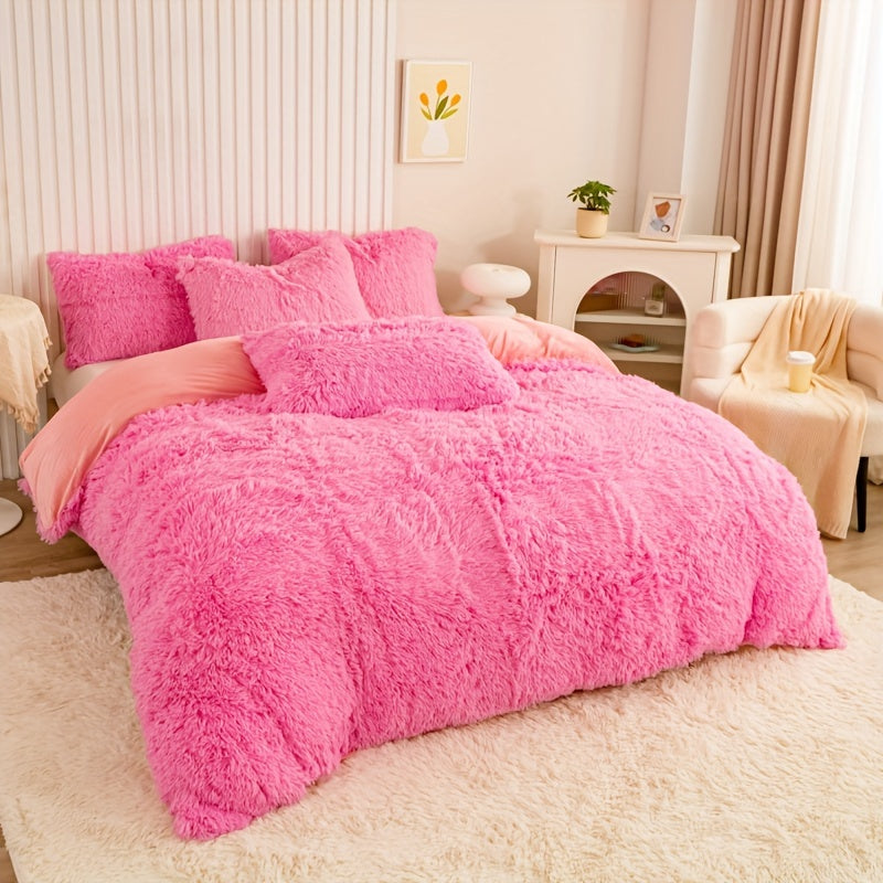 Ultra Plush Plush Bedding Set with Zipper - Luxury &amp; Comfort