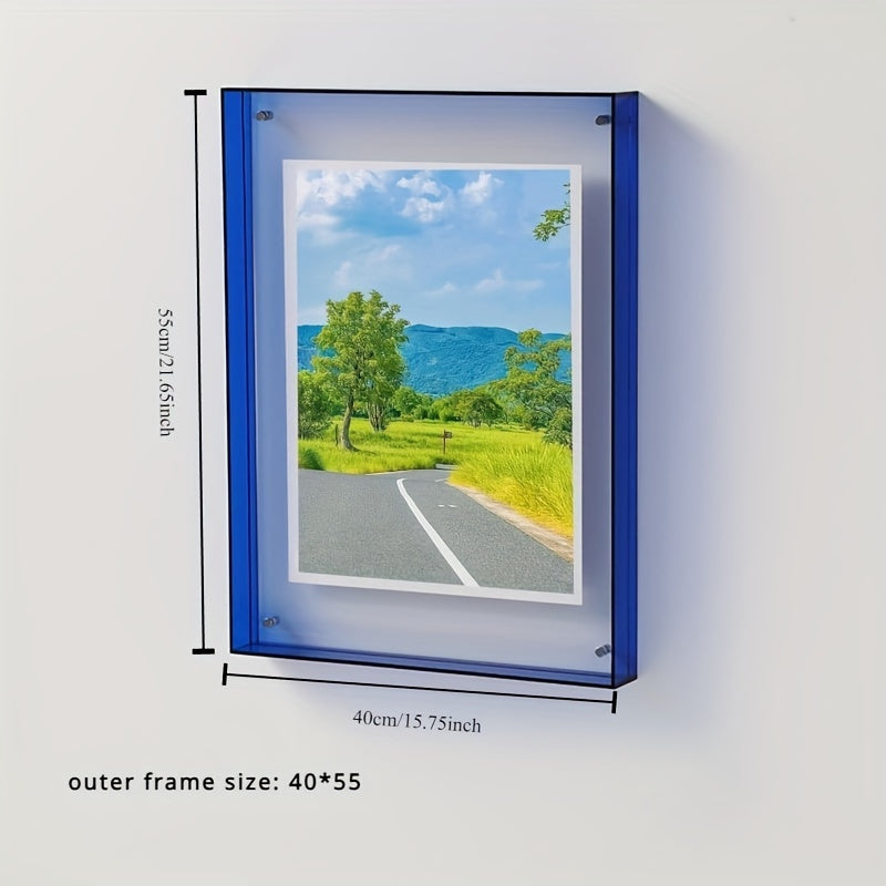 Acrylic Frame – Modern Vertical Photo Frame for Table and Wall
