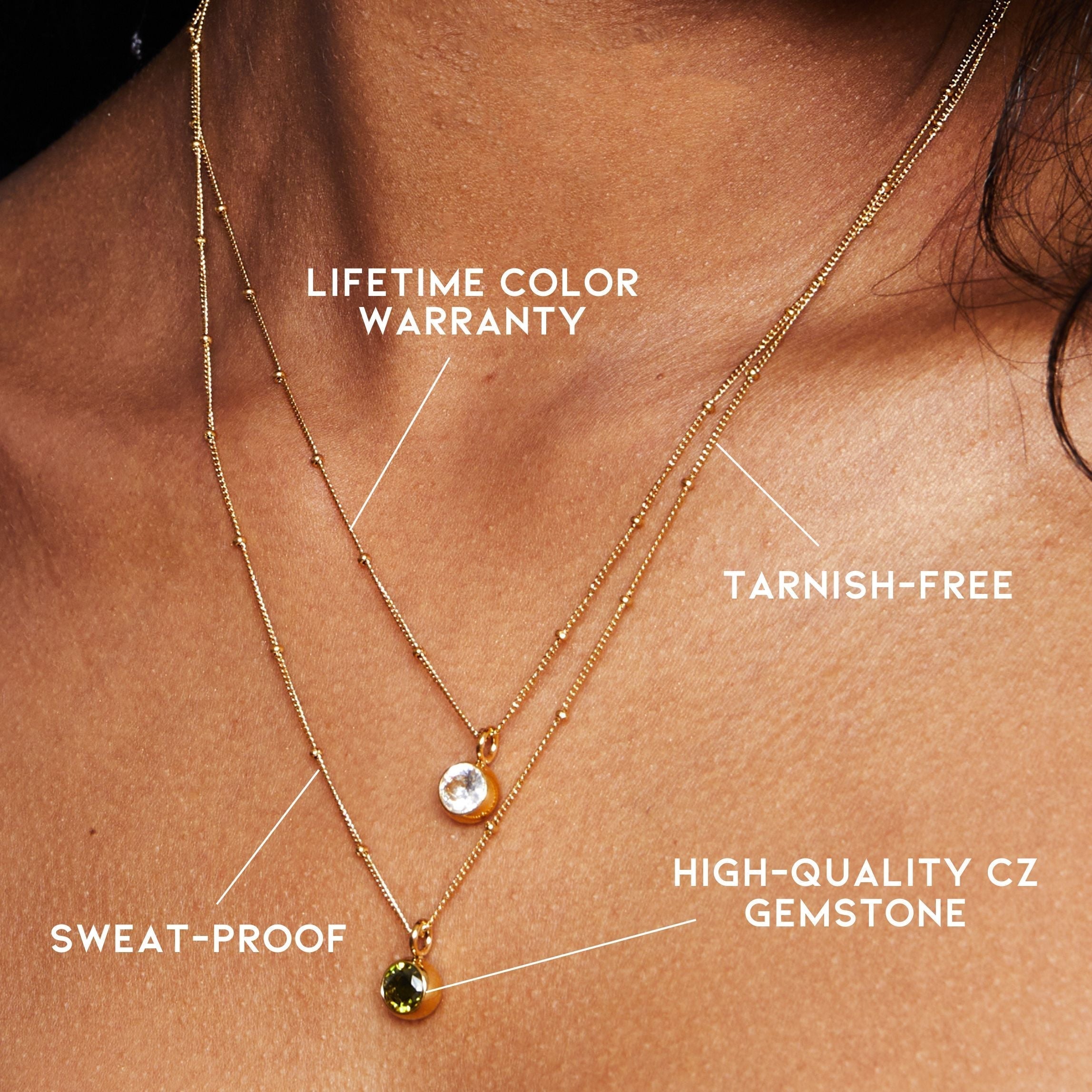 Aurora Birthstone Necklace - An Enchanting Connection