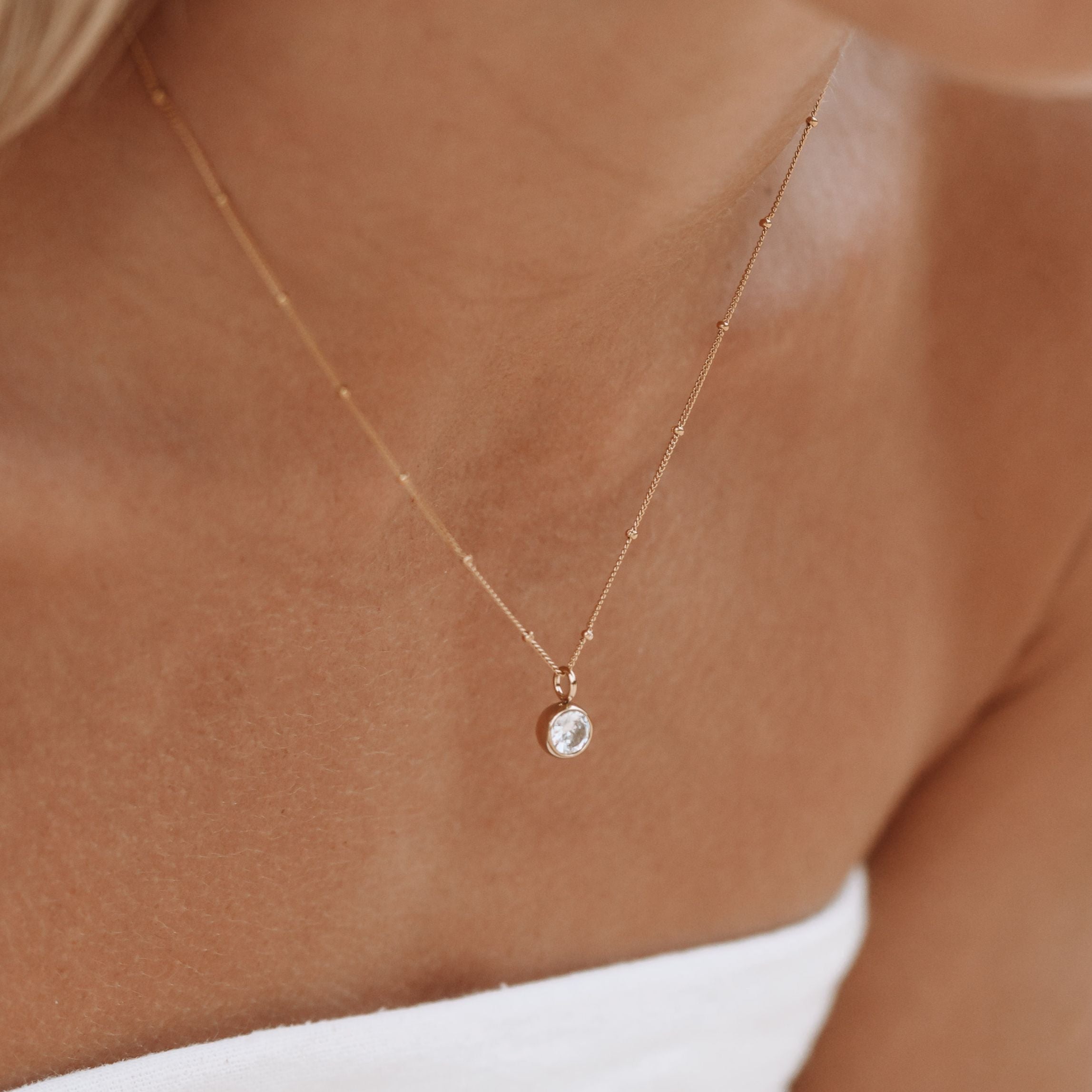 Aurora Birthstone Necklace - An Enchanting Connection