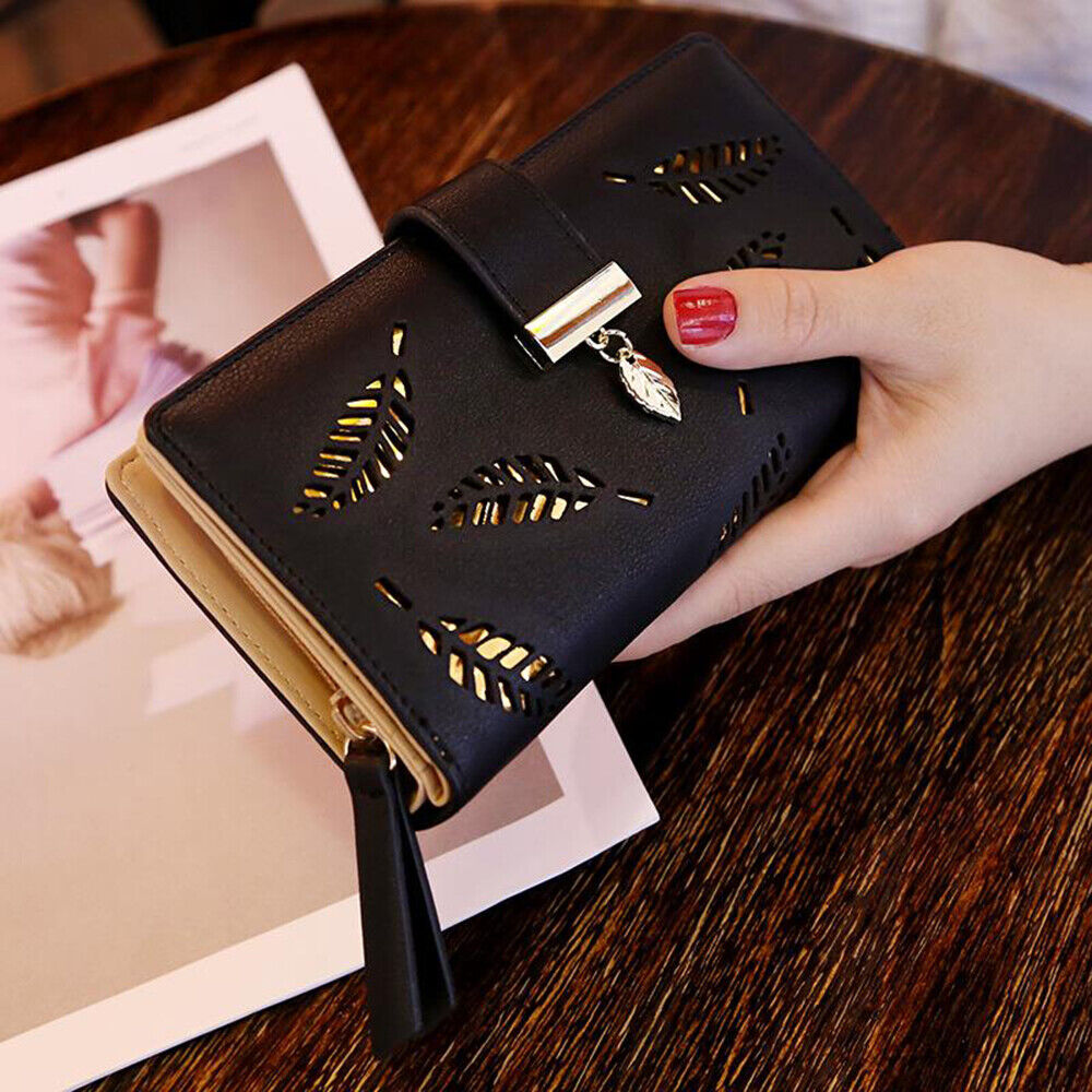 GoldenLeaf – Luxury Leather Wallet with Leaves