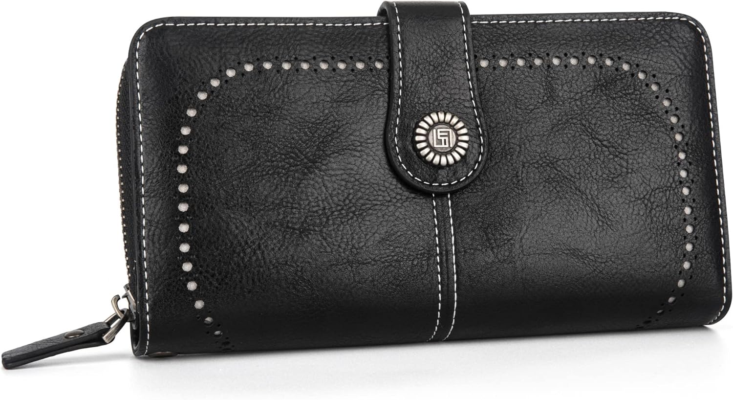 LeatherMax - Stylish Leather Wallet with Wristband
