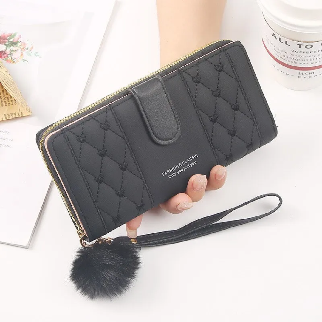 EmbroiWallet - Elegant Wallet with Wristband