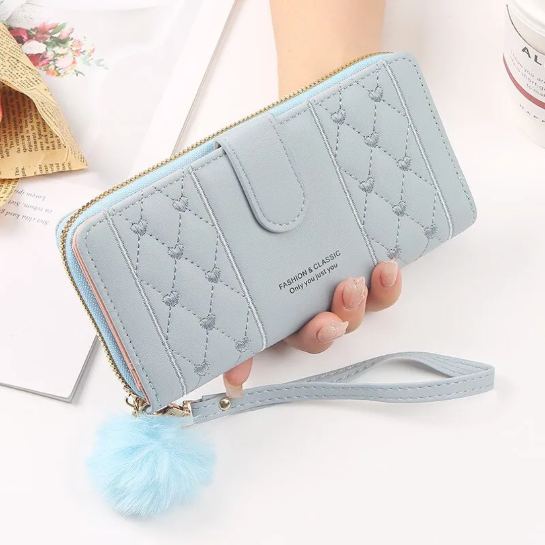 EmbroiWallet - Elegant Wallet with Wristband