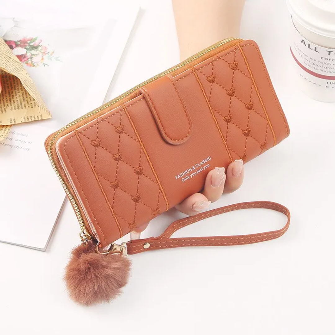 EmbroiWallet - Elegant Wallet with Wristband
