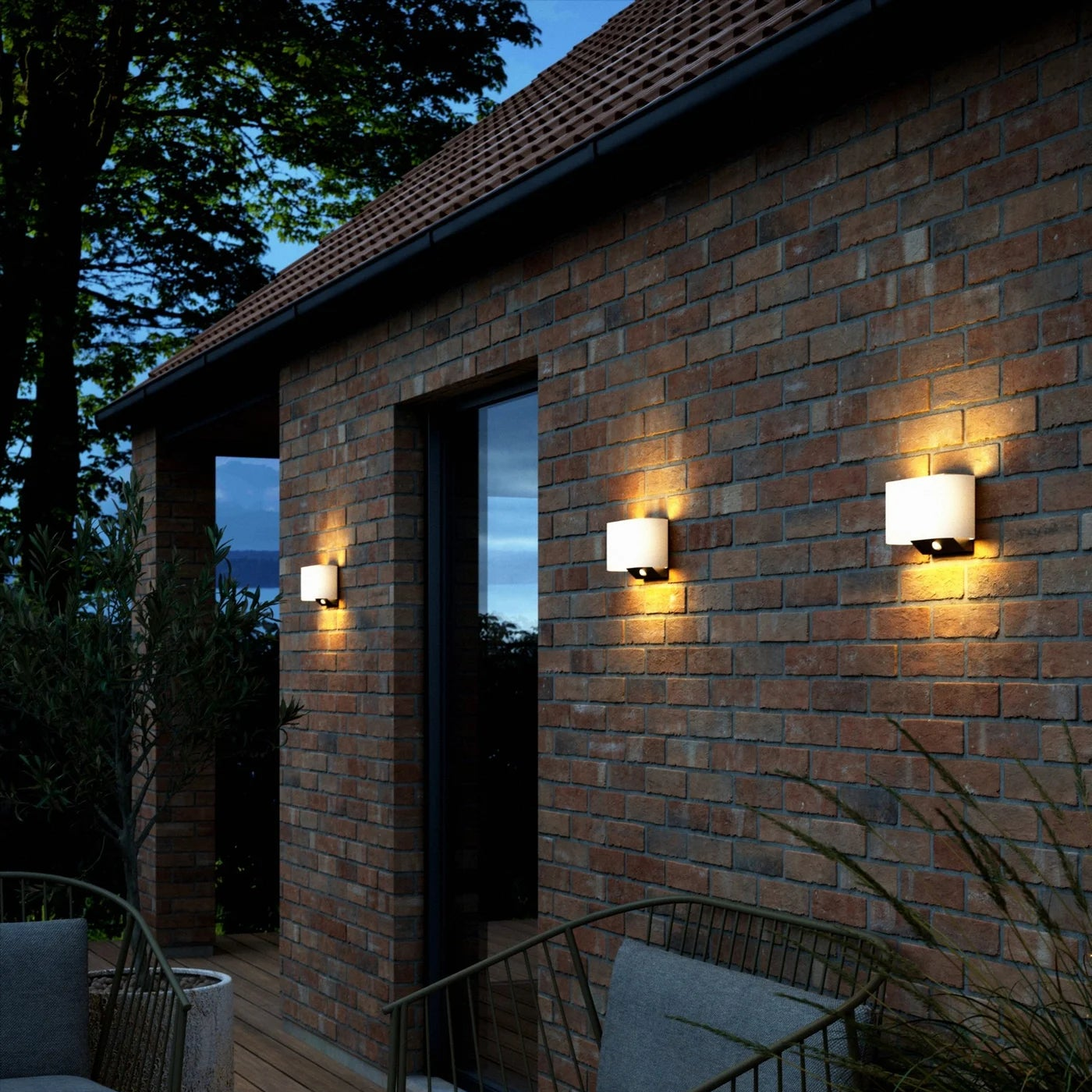 Piola Solar Outdoor Lamp - Wireless LED Wall Lamp with Sensor