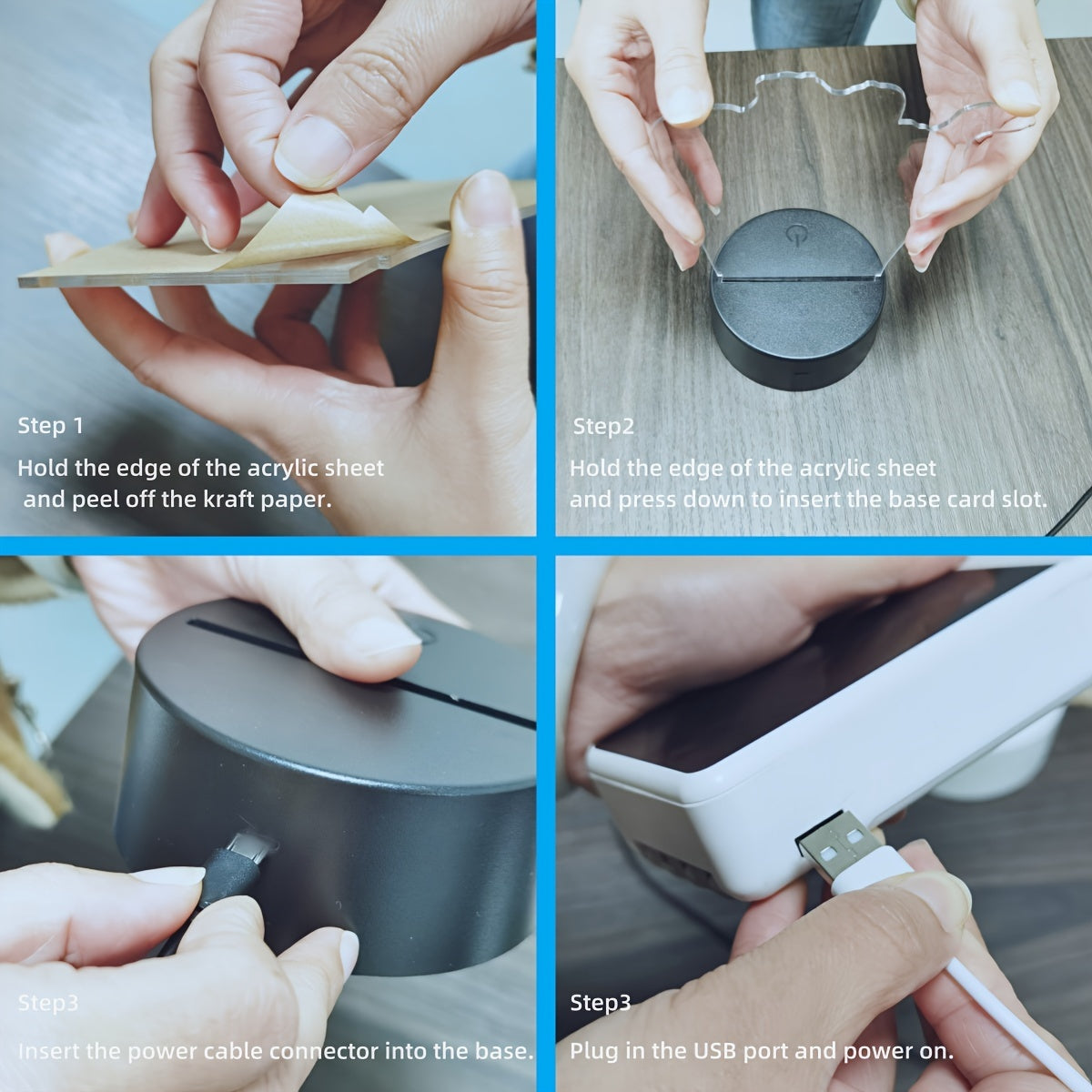 SkyGlow – 3D Flygplan LED Nattlampa med USB