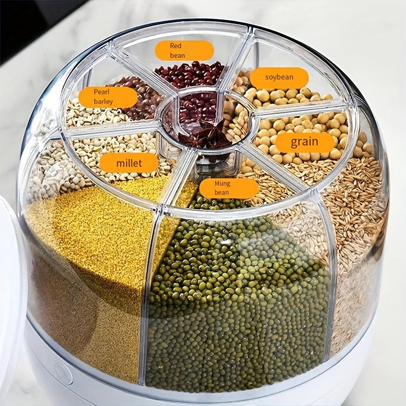 GrainGuard – Elegant Rotating Storage Box for Grain