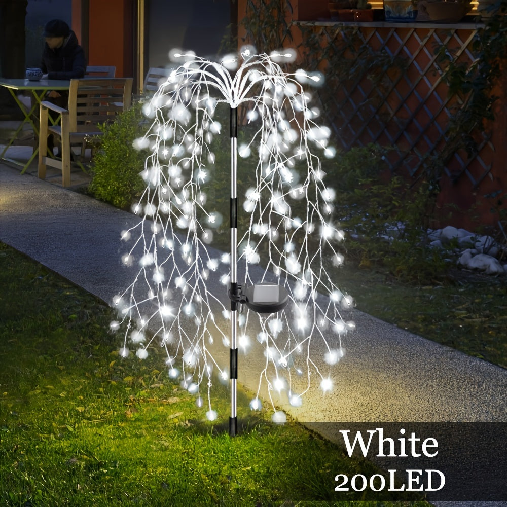 SolarGlimmer - Solcellsdriven Trädgårdslampa med 8 Belysningslägen