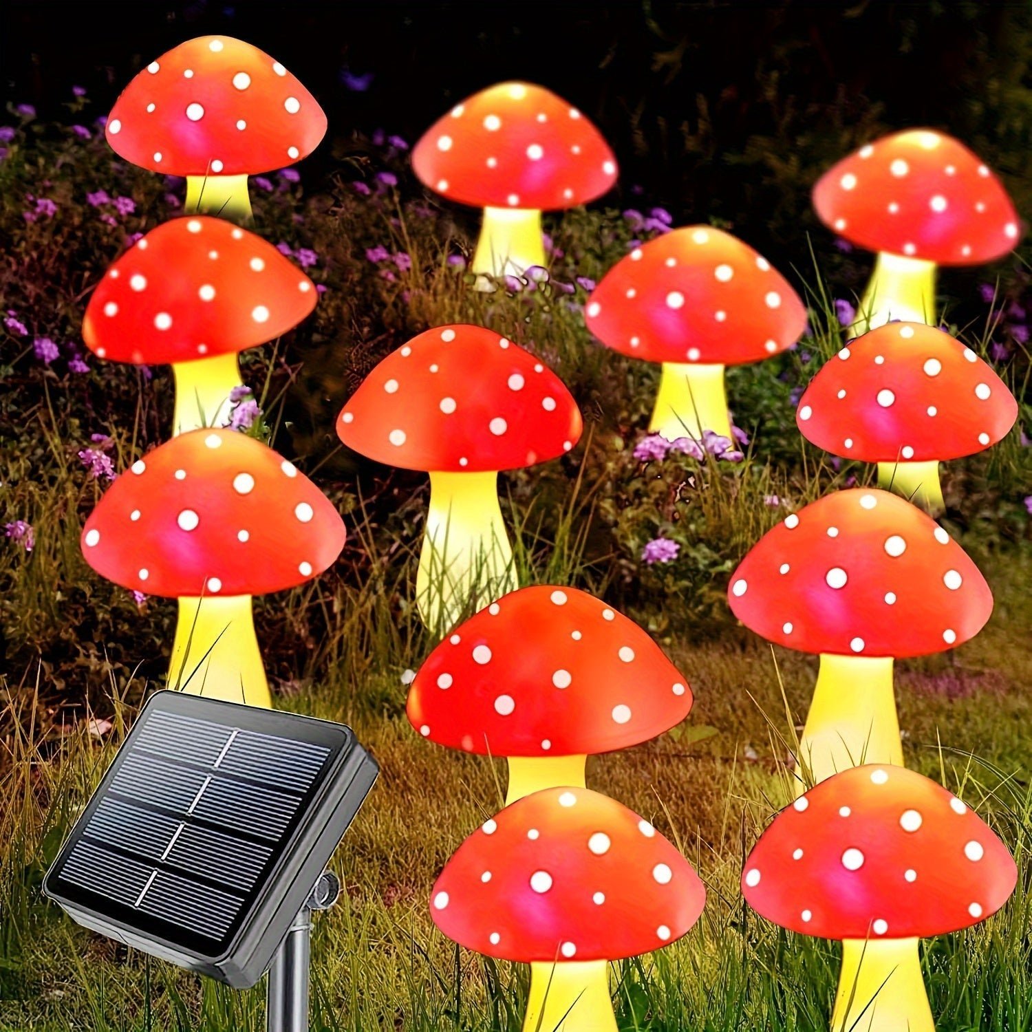SolarGlow Lamp - Energy Efficient Garden Lighting with 8 Modes