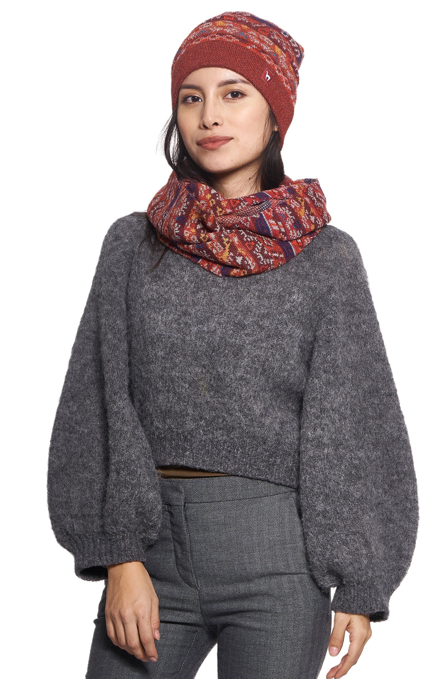 AlpacaFit Beanie - Luxurious 100% Jacquard Beanie