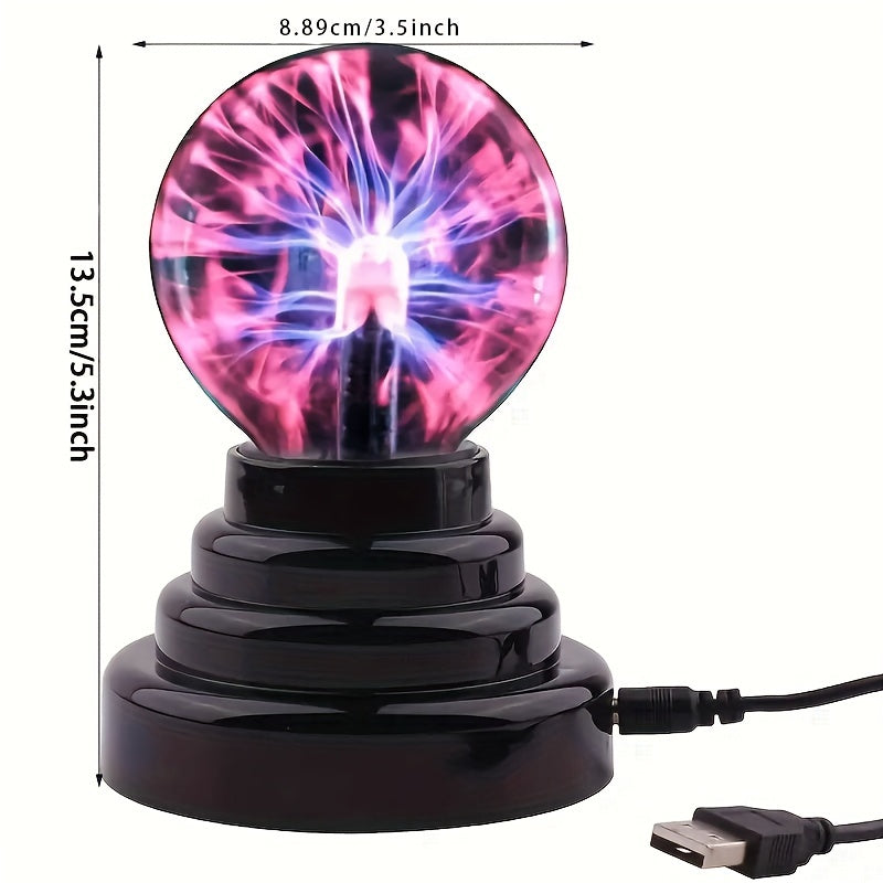 PlasmaGlow - Interaktiv LED Plasmaboll med USB