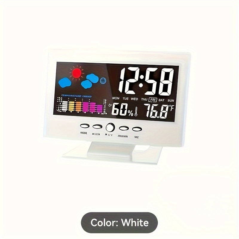 SilentTime Clock – Stylish Digital Resistance and Climate Monitor