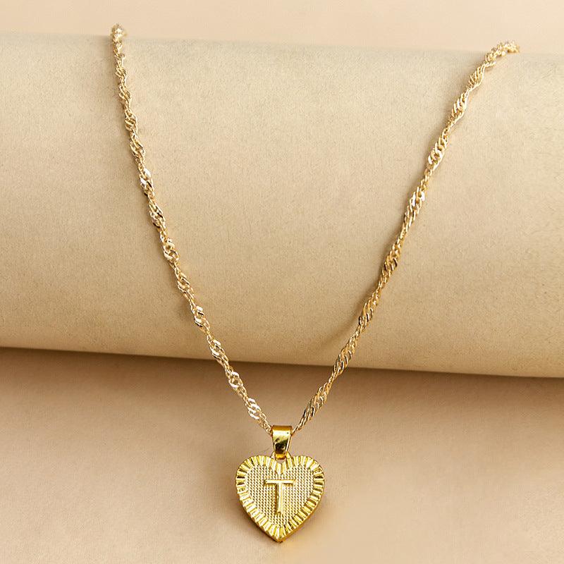 Amara - Elegant Golden Heart Necklace