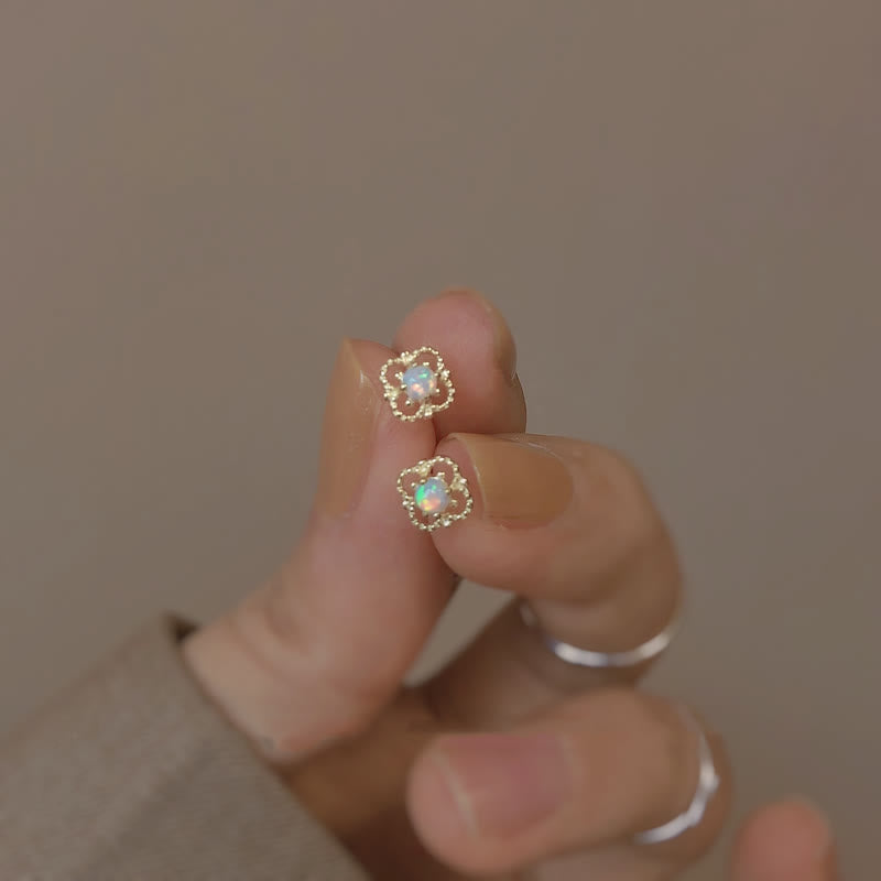 Charming Vintage Earrings with Opal - Seraphina Collection 