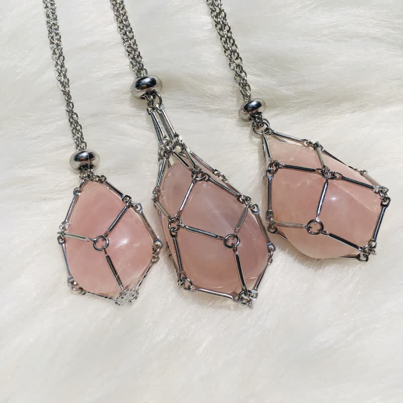 Elegant natural crystal necklace - Iris edition
