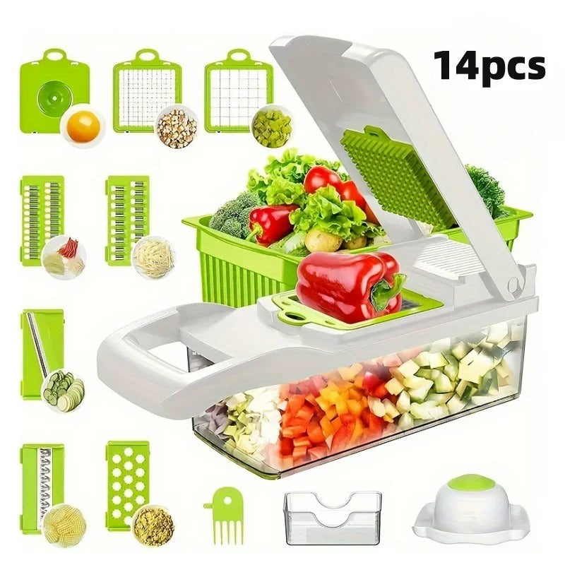 SliceMaster - 14-piece multi-function vegetable cutter set