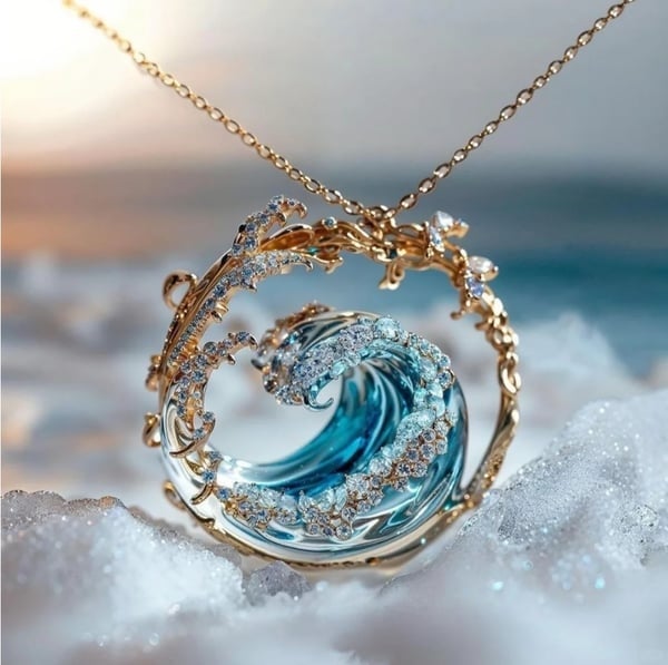 OceanSpirit Necklace - Elegant Maritime Chain in Gold/Silver