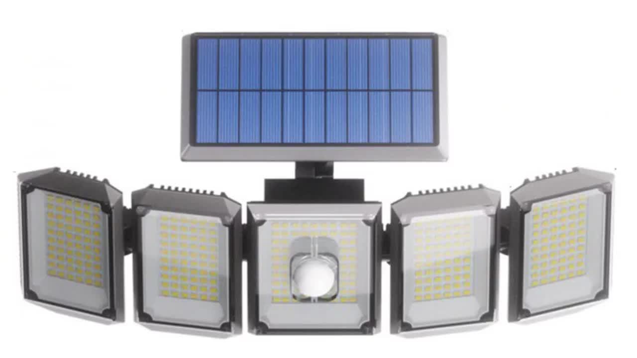 SolarGuard Pro – 5-arm Solar LED Outdoor lighting with Sensor
