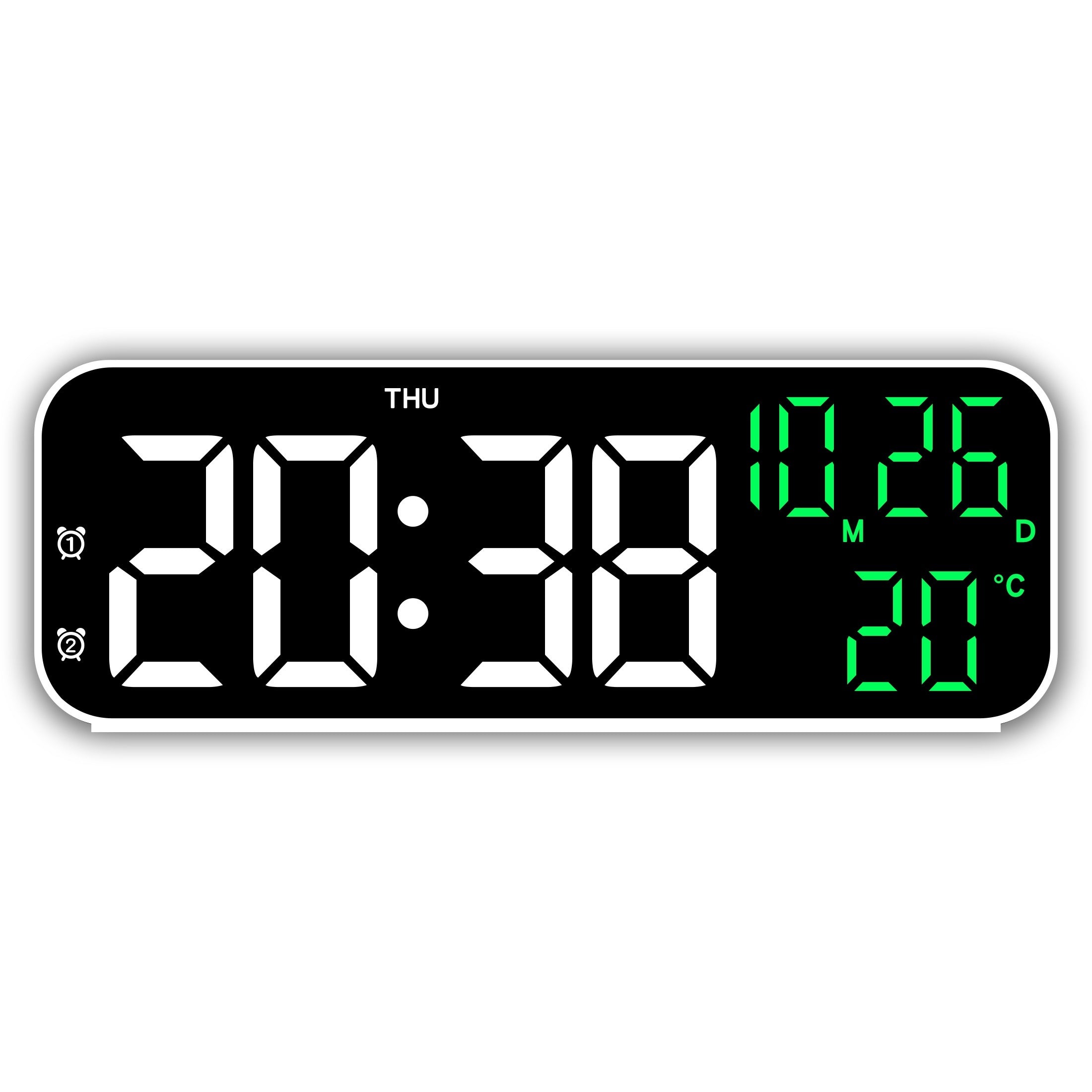 DeskTime - Elegant Digital USB Clock with Date