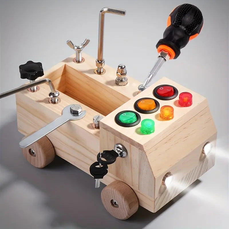 Montessori Busy Board - Learn and Play with LEDs