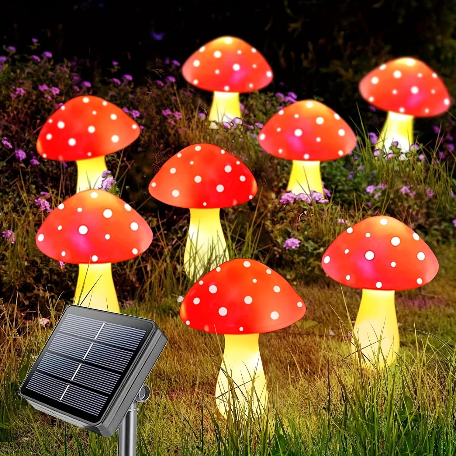 SolarGlow Lamp - Energy Efficient Garden Lighting with 8 Modes