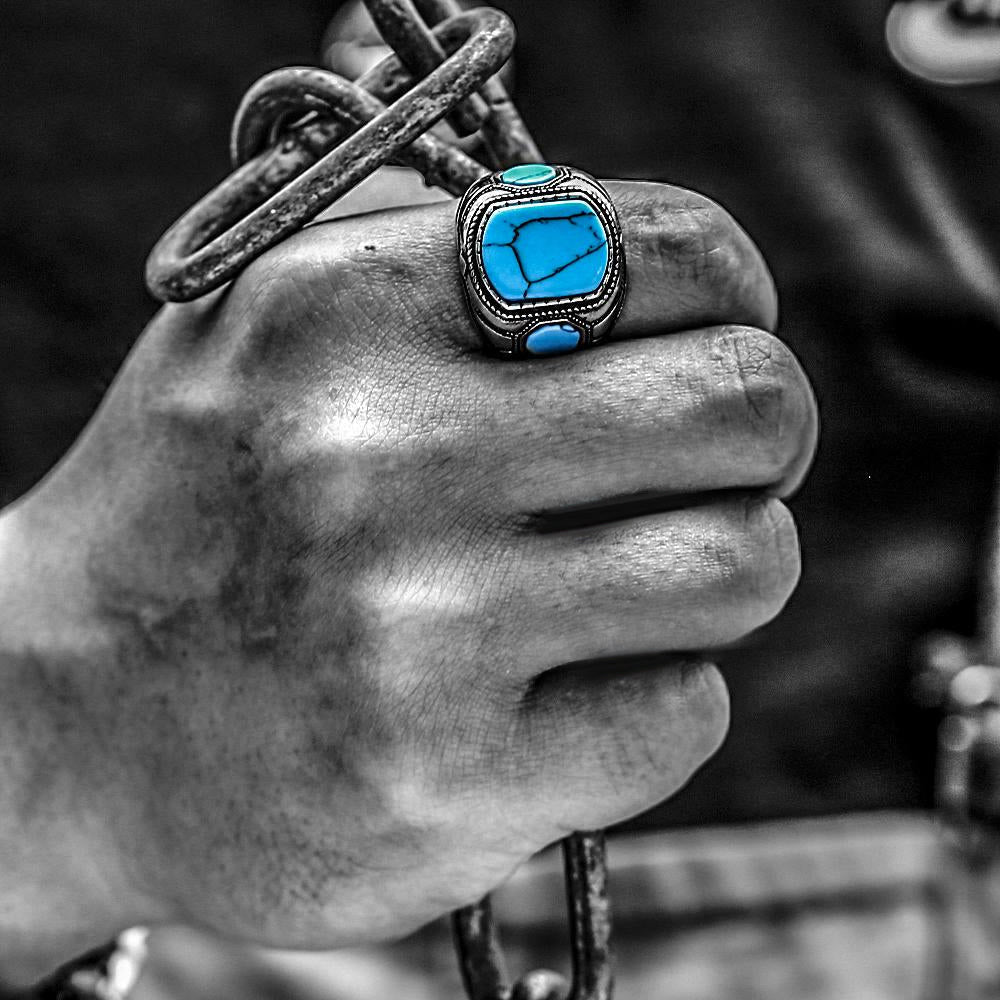 Impressive Thorin Turquoise Men's Ring