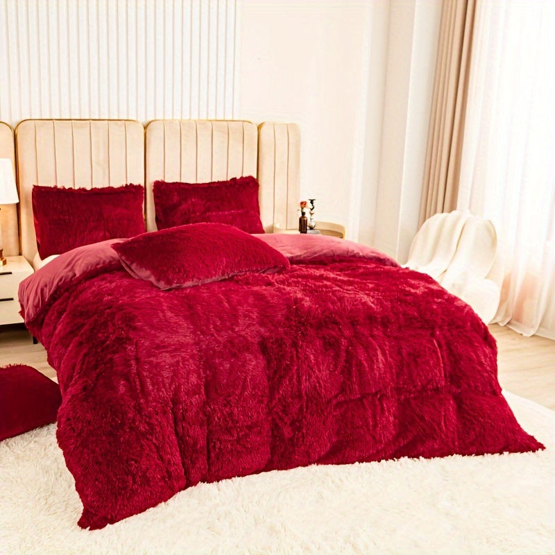 Ultra Plush Plush Bedding Set with Zipper - Luxury &amp; Comfort