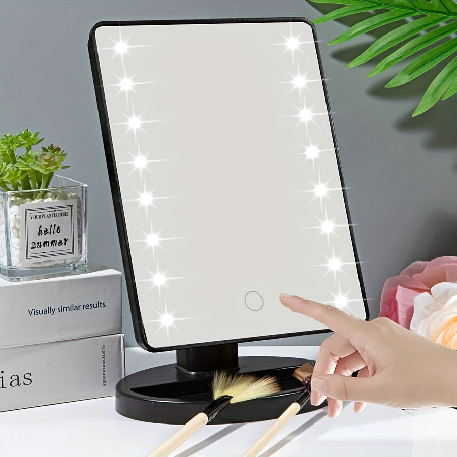 GlowPerfect - Portable Makeup Mirror with 16 LED Lights