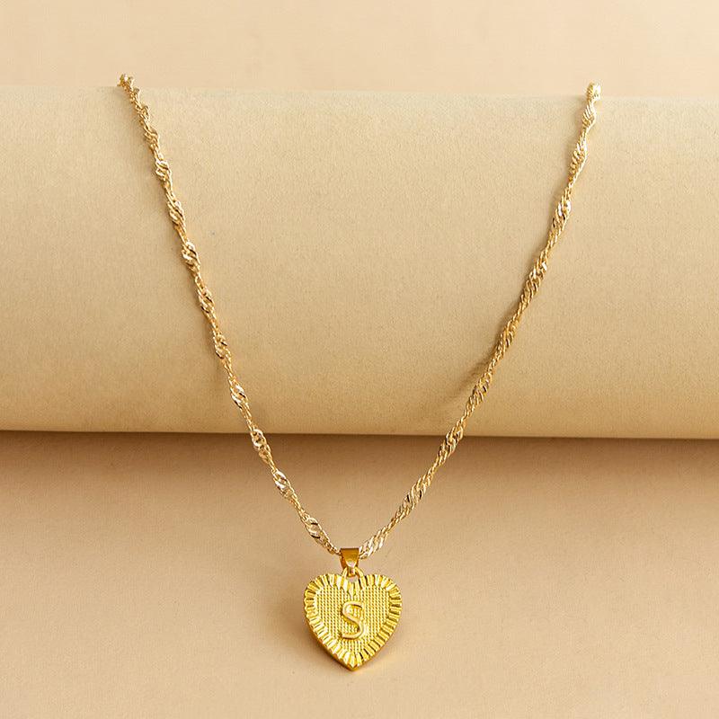 Amara - Elegant Golden Heart Necklace