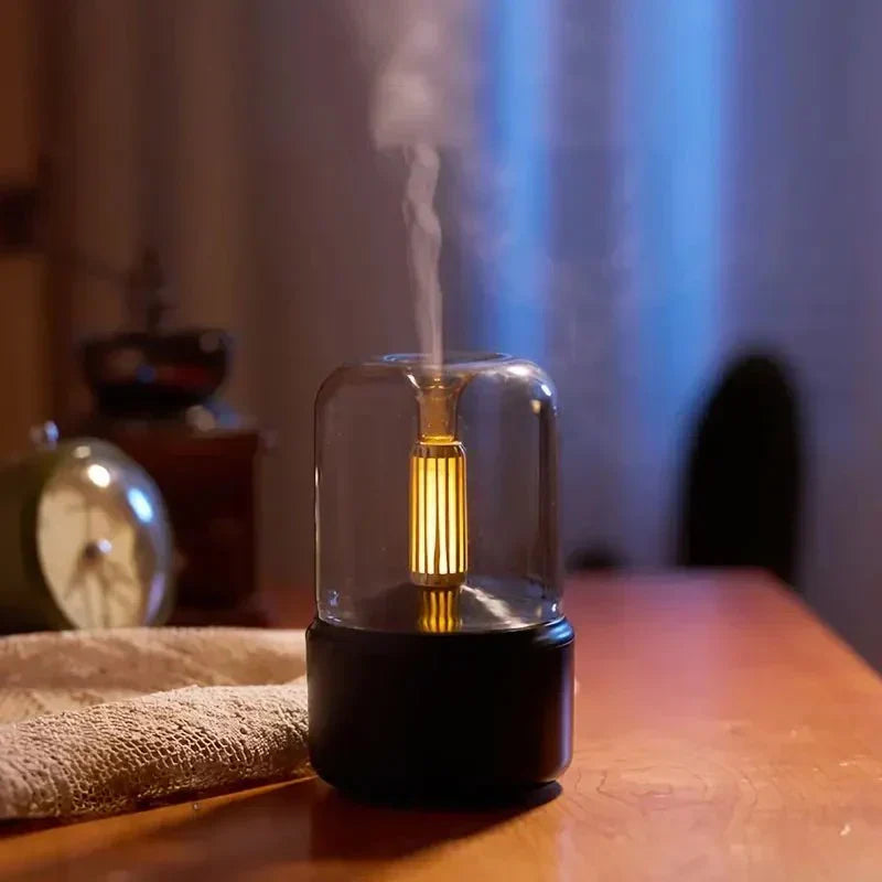 AromaGlow – Elegant Diffuser Lamp with Warm Light