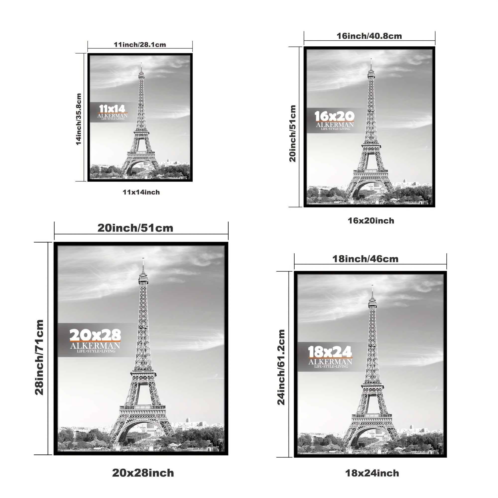 Timeless Frames - Elegant Black Photo Frames Set