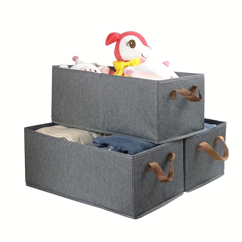 ChicOrganize - Elegant Folding Storage Baskets Set of 3